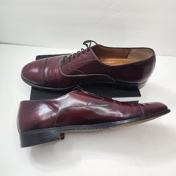 Salvatore Ferragamo Men’s Laced Tuxedo Shoes 10.5 - Picture 6 of 13